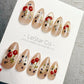 Reusable Christmas 3D Cherry Dream | Handmade Press On Gel Acrylic Nails | 4for3 Timed Offer