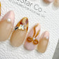 Reusable Nude Amber French 3D Bow | Handmade Press On Gel Nails | 4for3 Timed Offer
