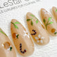 Reusable Christmas Leaf Serenade | Handmade Press On Gel Nails | 4for3 Timed Offer