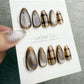 Reusable Mocha Brown Cat Eye Star | Handmade Press On Gel Nails | 4for3 Timed Offer