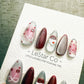 Reusable Velvet Cupcake Cat Eye | Handmade Press On Gel Acrylic Nails | 4for3 Timed Offer