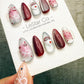 Reusable Velvet Cupcake Cat Eye | Handmade Press On Gel Acrylic Nails | 4for3 Timed Offer
