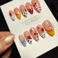 Whimsical Berry Carnival | Handmade Press On Gel Acrylic Nails | 4for3 Timed Offer