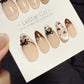 Reusable Brownie Belle | Handmade Press On Gel Acrylic Nails | 4for3 Timed Offer