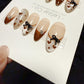 Reusable Brownie Belle | Handmade Press On Gel Acrylic Nails | 4for3 Timed Offer