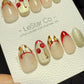Reusable Chic Ember Cat Eye| Handmade Press On Gel Acrylic Nails | 4for3 Timed Offer