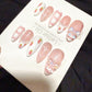 Reusable Strawberry Picnic | Handmade Press On Gel Acrylic Nails | 4for3 Timed Offer