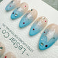Reusable Aqua Daydream | Handmade Press On Gel Acrylic Nails | 4for3 Timed Offer