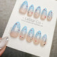 Reusable Aqua Daydream | Handmade Press On Gel Acrylic Nails | 4for3 Timed Offer