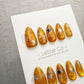 Reusable Amber Starfall | Handmade Press On Gel Acrylic Nails | 4for3 Timed Offer