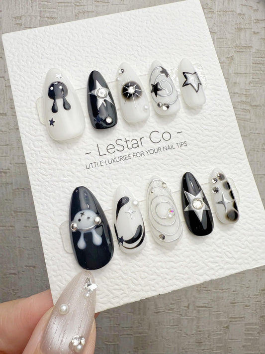 Reusable Rock Bunny | Handmade Press On Gel Acrylic Nails | 4for3 Timed Offer