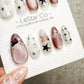Reusable Dusty Rose Orbit Cat Eye | Handmade Press On Gel Acrylic Nails | 4for3 Timed Offer