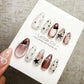 Reusable Dusty Rose Orbit Cat Eye | Handmade Press On Gel Acrylic Nails | 4for3 Timed Offer
