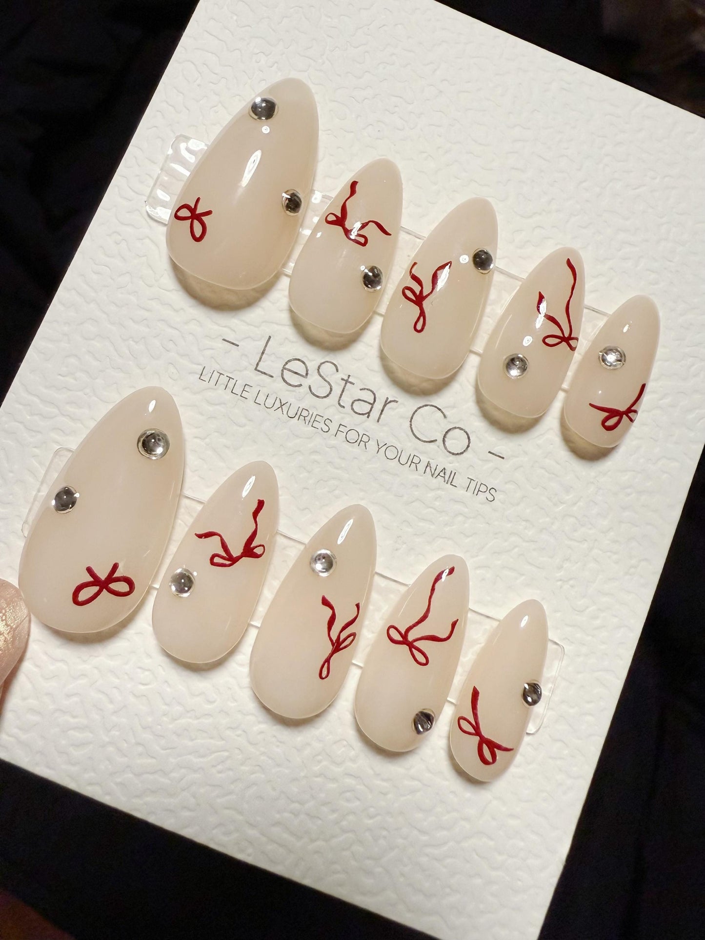 Reusable Blush Ballet | Handmade Press On Gel Acrylic Nails | 4for3 Timed Offer