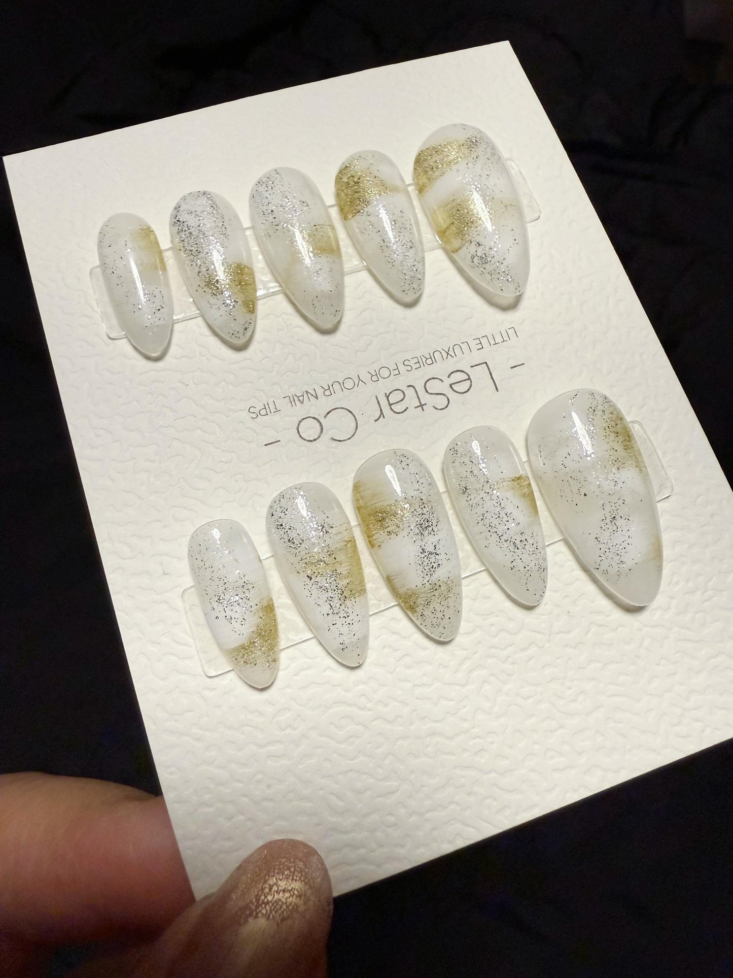 Reusable Winer Dune | Handmade Press On Gel Acrylic Nails | 4for3 Timed Offer