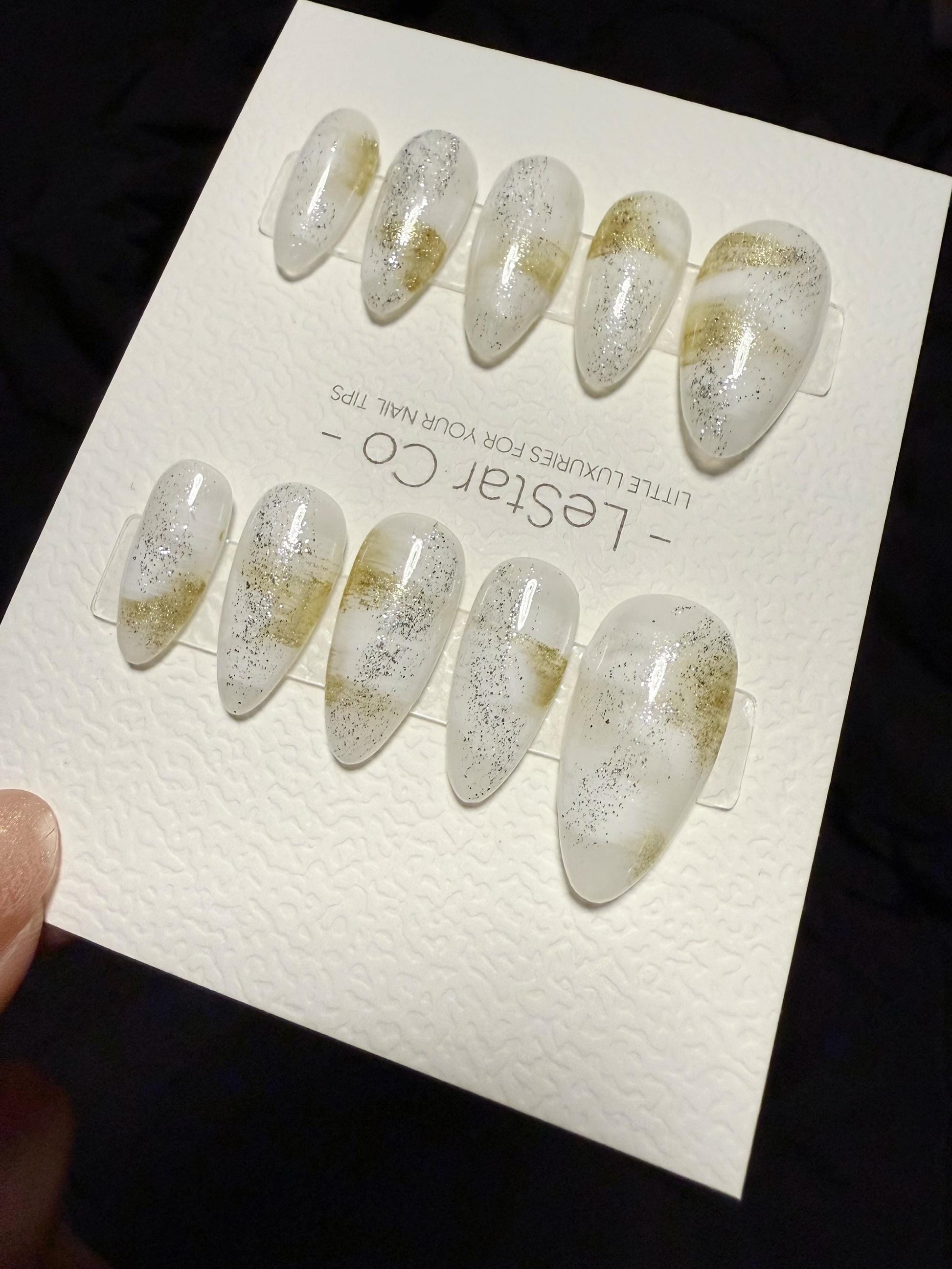 Reusable Winer Dune | Handmade Press On Gel Acrylic Nails | 4for3 Timed Offer