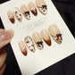 Reusable Brownie Belle | Handmade Press On Gel Acrylic Nails | 4for3 Timed Offer