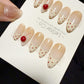 Reusable Cherry on Top | Handmade Press On Gel Acrylic Nails | 4for3 Timed Offer