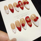 Reusable Sweetheart Dip | Handmade Press On Gel Acrylic Nails | 4for3 Timed Offer