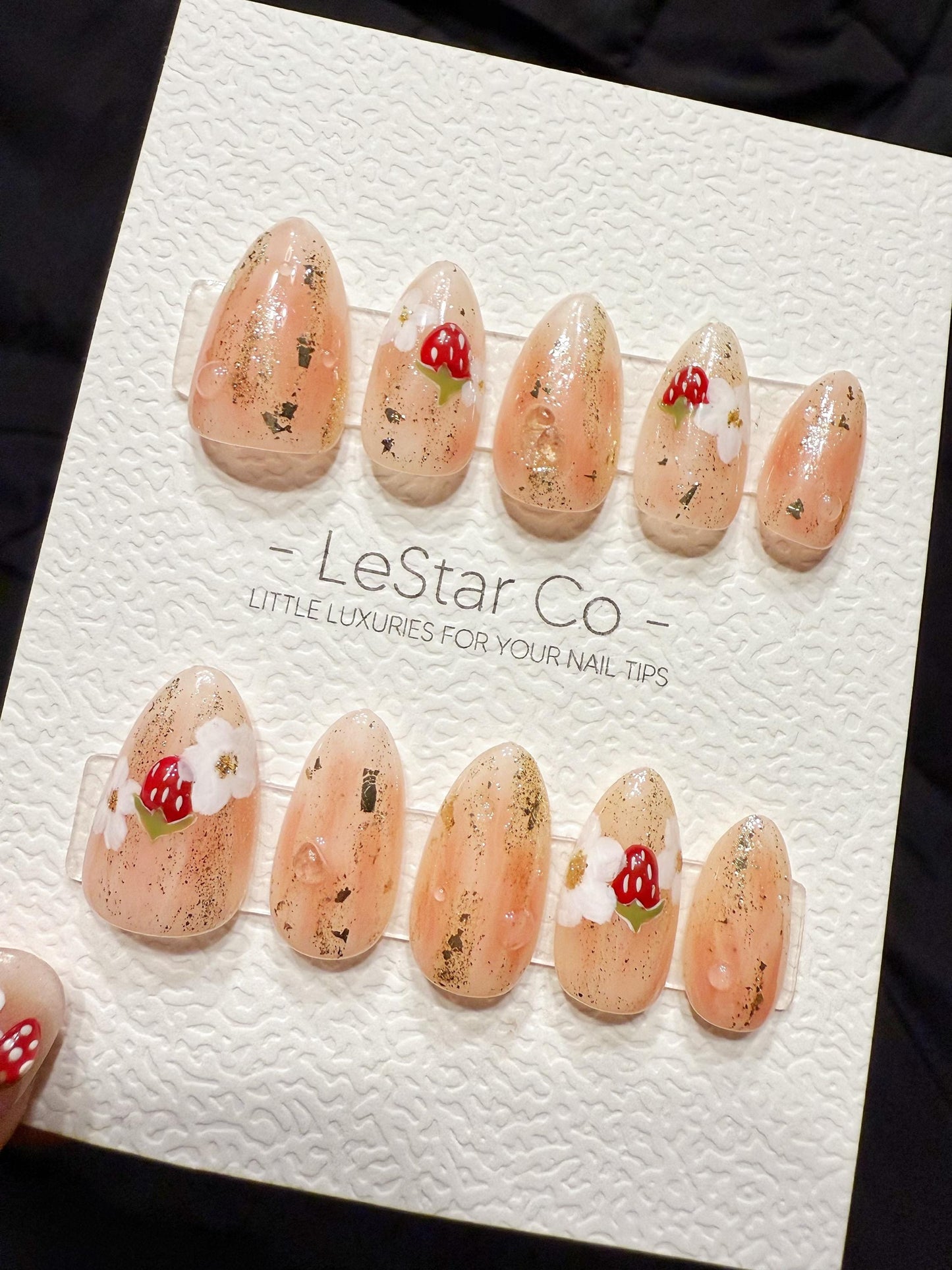 Reusable Petal & Berry | Handmade Press On Gel Acrylic Nails | 4for3 Timed Offer