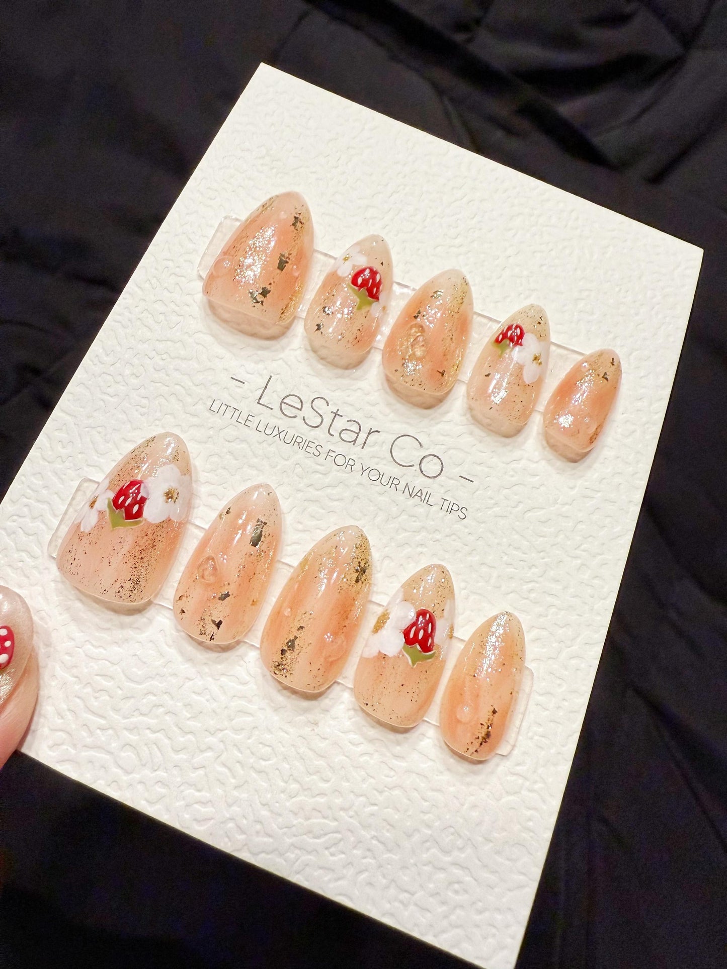 Reusable Petal & Berry | Handmade Press On Gel Acrylic Nails | 4for3 Timed Offer