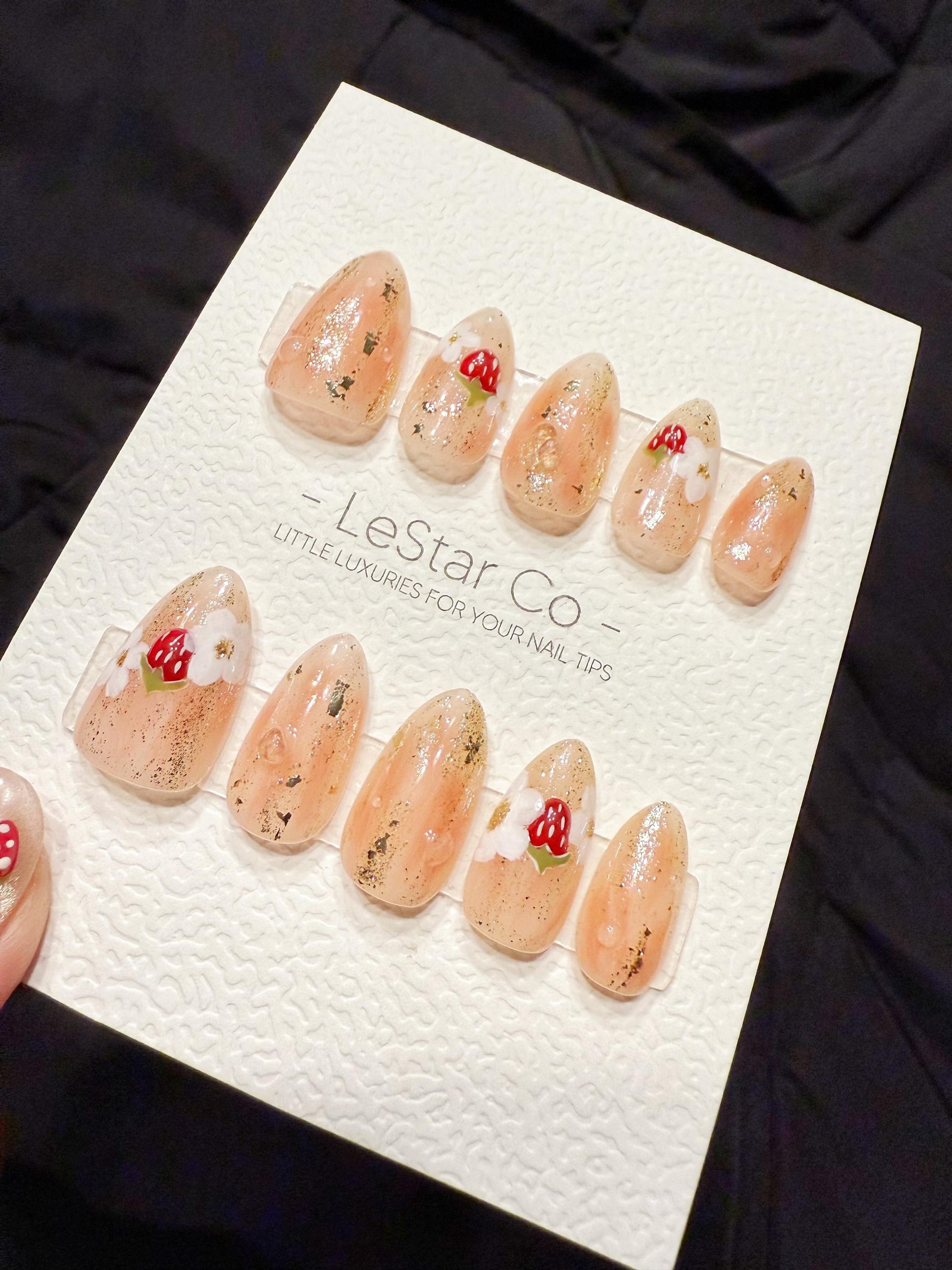 Reusable Petal & Berry | Handmade Press On Gel Acrylic Nails | 4for3 Timed Offer