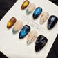 Reusable Galaxy Waltz | Handmade Press On Gel Acrylic Nails | 4for3 Timed Offer