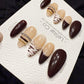 Reusable Cocoa Queen | Handmade Press On Gel Nails | 4for3 Timed Offer