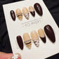 Reusable Cocoa Queen | Handmade Press On Gel Nails | 4for3 Timed Offer