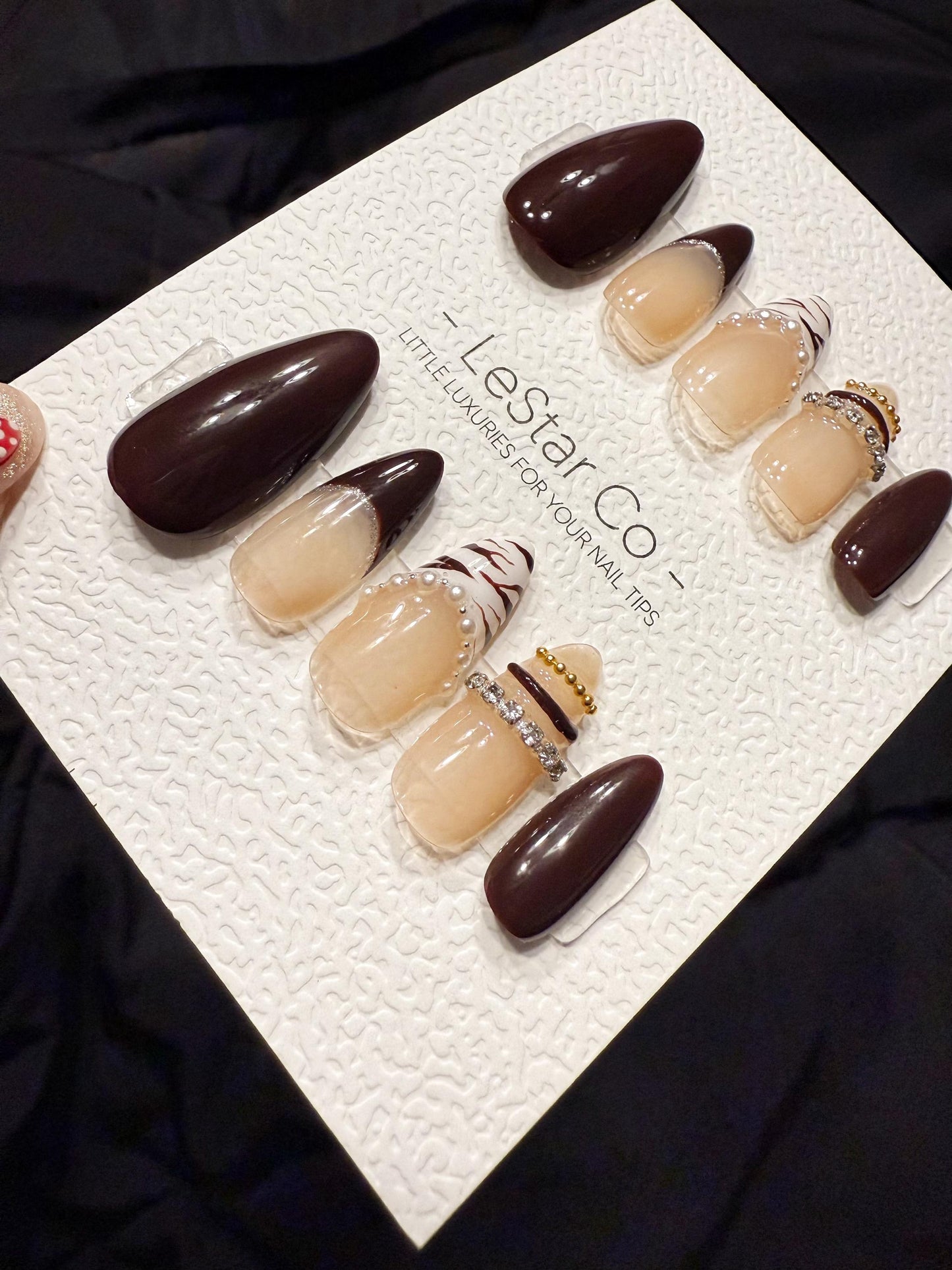 Reusable Cocoa Queen | Handmade Press On Gel Nails | 4for3 Timed Offer
