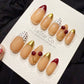 Reusable Cherry Chic | Handmade Press On Gel Acrylic Nails | 4for3 Timed Offer