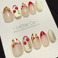 Reusable Chic Ember Cat Eye| Handmade Press On Gel Acrylic Nails | 4for3 Timed Offer