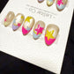 Reusable Pop Galaxy| Handmade Press On Gel Acrylic Nails | 4for3 Timed Offer