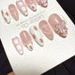 Reusable Strawberry Picnic | Handmade Press On Gel Acrylic Nails | 4for3 Timed Offer
