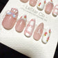 Reusable Strawberry Picnic | Handmade Press On Gel Acrylic Nails | 4for3 Timed Offer