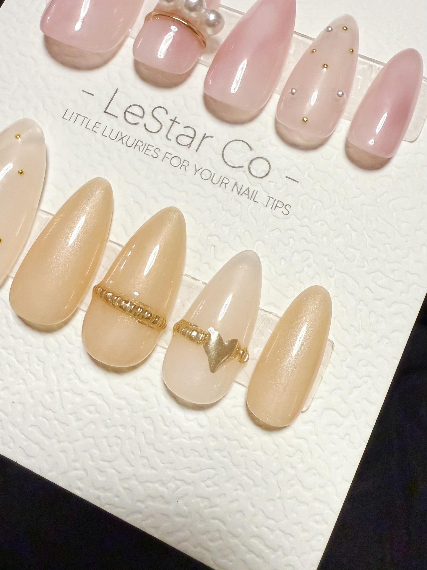 Reusable Rosy Nude Kiss | Handmade Press On Gel Acrylic Nails | 4for3 Timed Offer