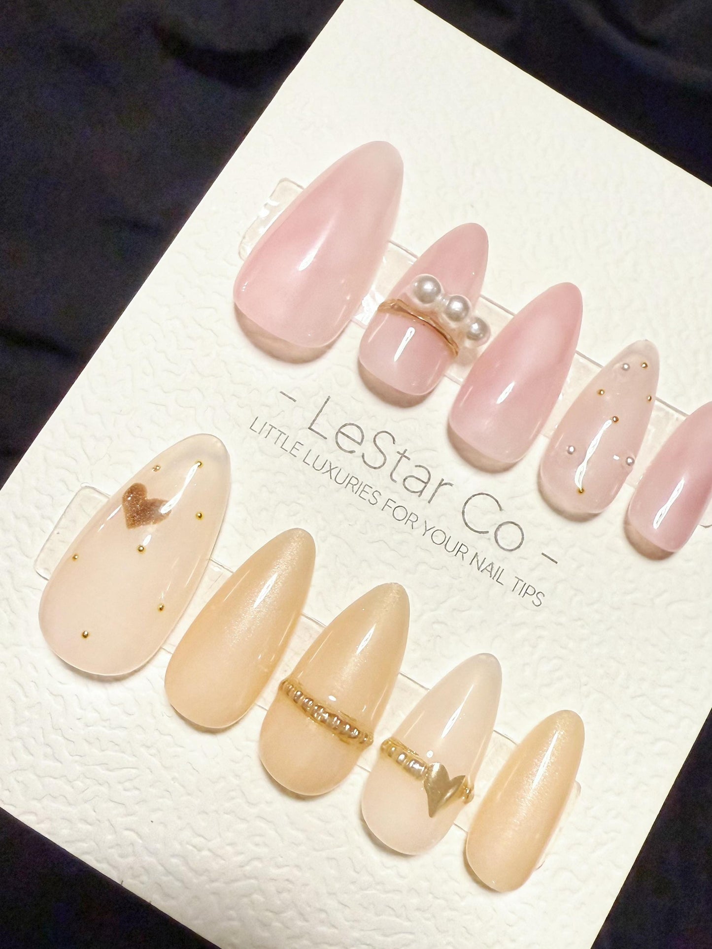 Reusable Rosy Nude Kiss | Handmade Press On Gel Acrylic Nails | 4for3 Timed Offer
