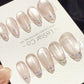 Reusable Stardust Frame Cat Eye | Handmade Press On Gel Nails | 4for3 Timed Offer