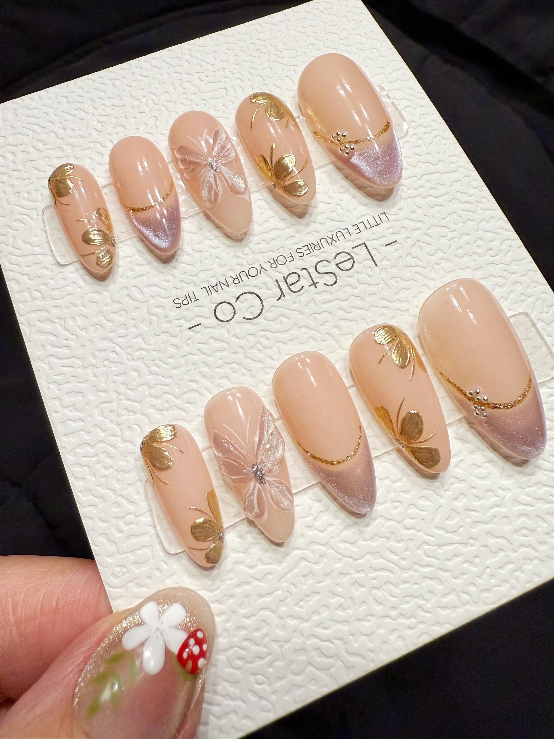 Reusable Butterfly Party | Handmade Press On Gel Acrylic Nails | 4for3 Timed Offer