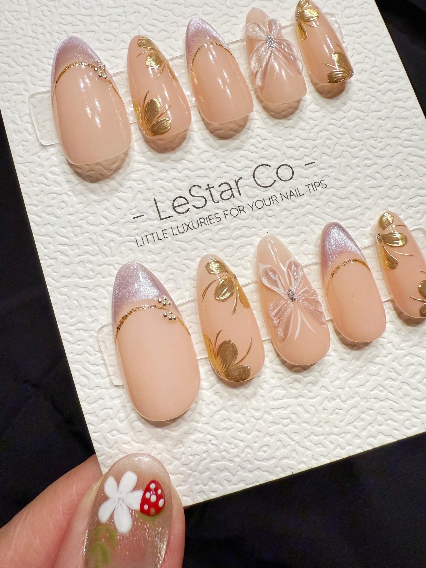 Reusable Butterfly Party | Handmade Press On Gel Acrylic Nails | 4for3 Timed Offer