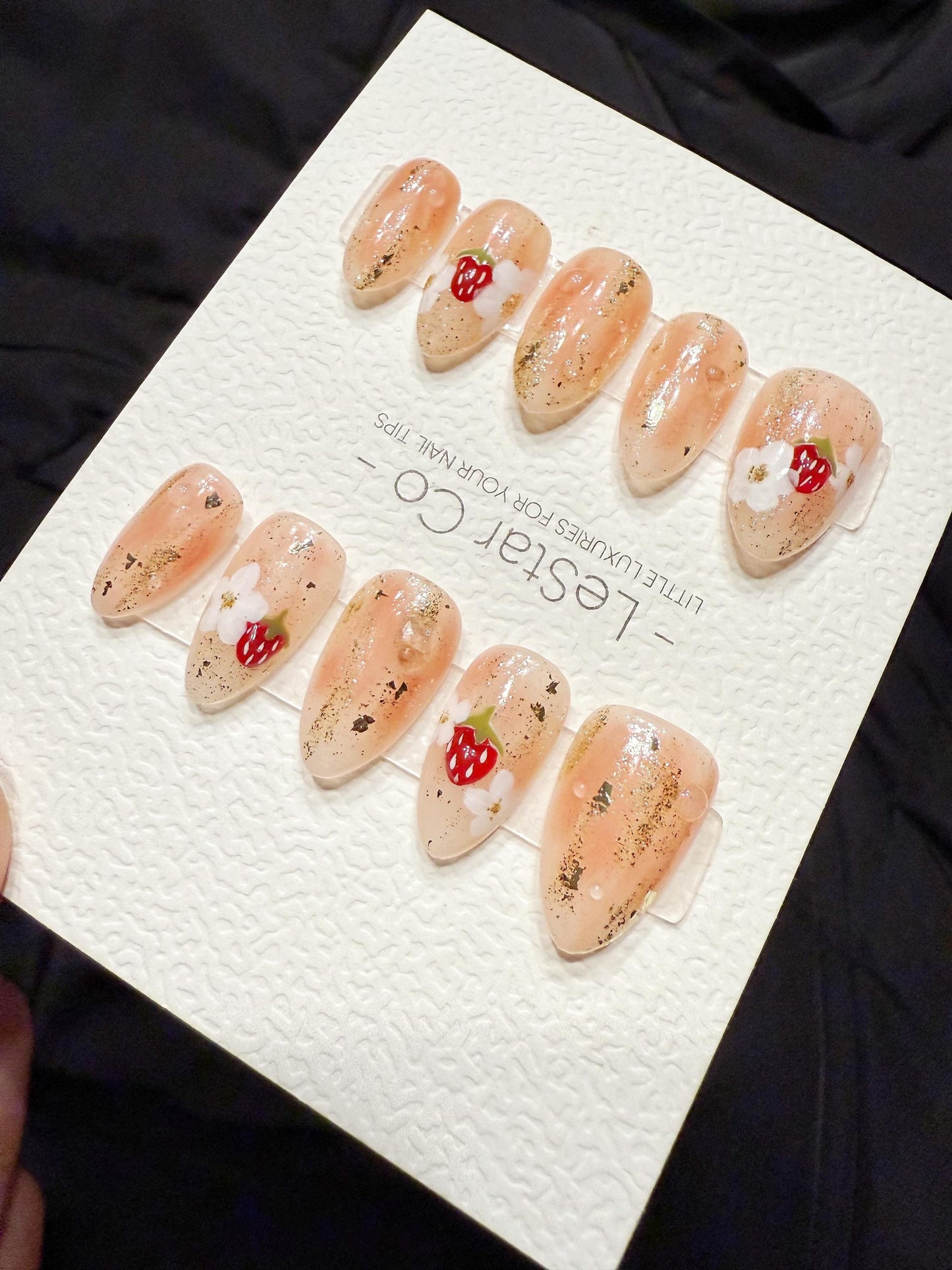 Reusable Petal & Berry | Handmade Press On Gel Acrylic Nails | 4for3 Timed Offer