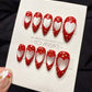 Reusable Candy Heart Pop Cat Eye | Handmade Press On Gel Acrylic Nails | 4for3 Timed Offer