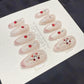 Reusable Ruby Frost Cat Eye | Handmade Press On Gel Acrylic Nails | 4for3 Timed Offer