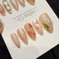 Reusable Butterfly in Rose Garden | Handmade Press On Gel Acrylic Nails | 4for3 Timed Offer
