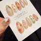 Reusable Butterfly in Rose Garden | Handmade Press On Gel Acrylic Nails | 4for3 Timed Offer
