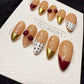 Reusable Cherry Chic | Handmade Press On Gel Acrylic Nails | 4for3 Timed Offer