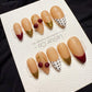 Reusable Cherry Chic | Handmade Press On Gel Acrylic Nails | 4for3 Timed Offer