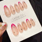 Reusable Pink Stardust | Handmade Press On Gel Acrylic Nails | 4for3 Timed Offer