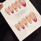 Reusable Pink Stardust | Handmade Press On Gel Acrylic Nails | 4for3 Timed Offer