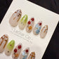 Reusable Cherry Picnic | Handmade Press On Gel Acrylic Nails | 4for3 Timed Offer